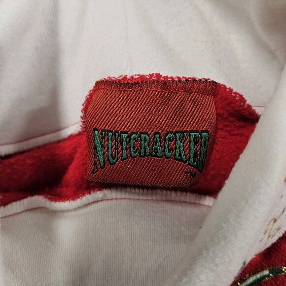 Vintage Nutcracker Christmas Teddy Bears Sweatshirt Turtleneck Youth Medium 5/6 - Picture 6 of 8